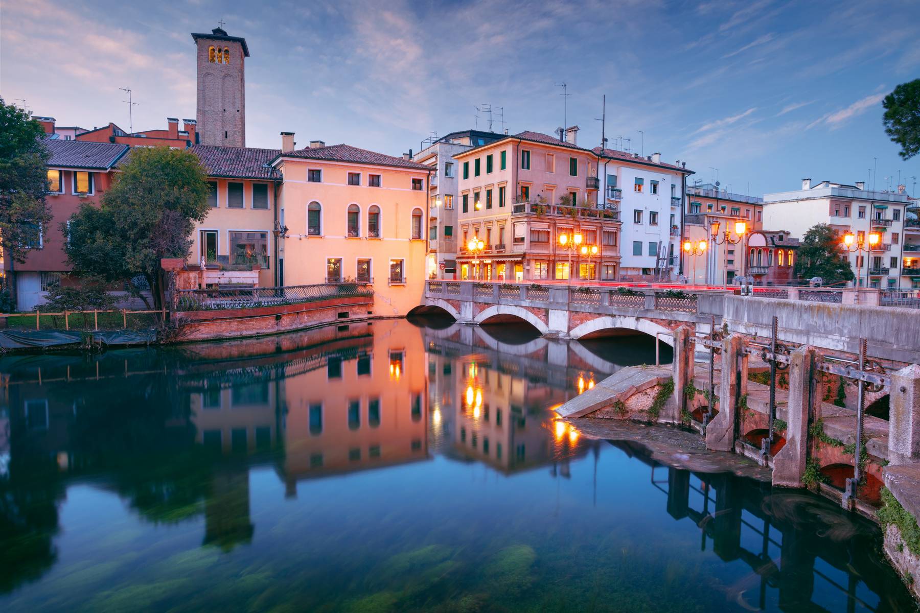 Veduta di Treviso, città d'acqua