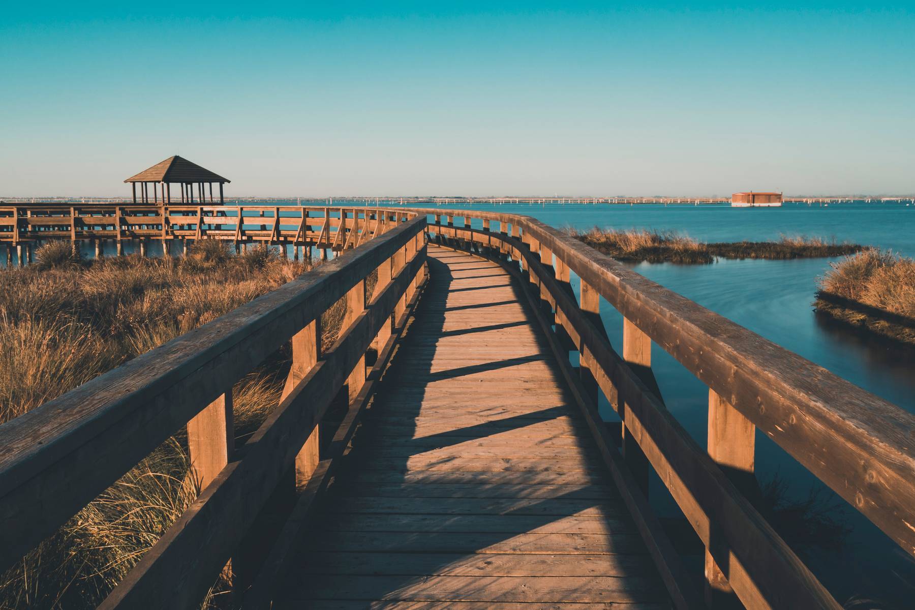 Passerella sulla spiaggia di Rosolina Mare