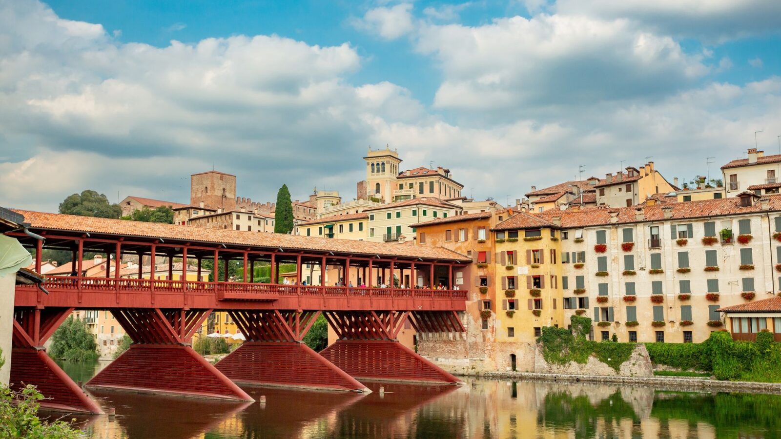 The Old Bridge (Ponte degli Alpini) over the Brenta in Bassano del Grappa