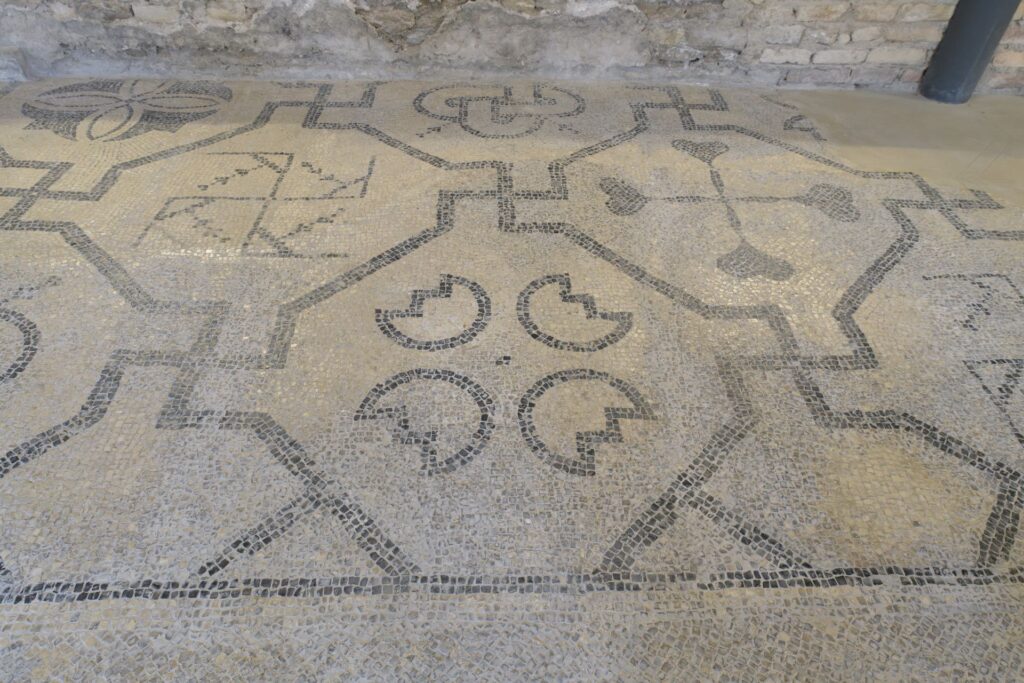 Floor mosaics of the early Christian basilica at the Concordia Sagittaria archaeological site