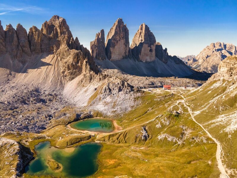 Le Tre Cime di Lavaredo nelle Dolomiti, patrimonio UNESCO
