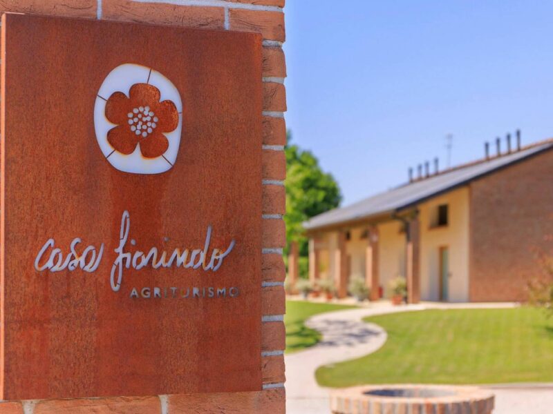 The Agriturismo Casa Fiorindo sign