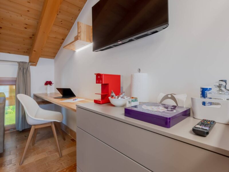 Desk corner in the loft