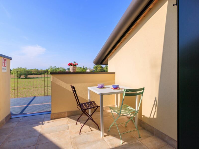 Terrazzo con vista sulla campagna